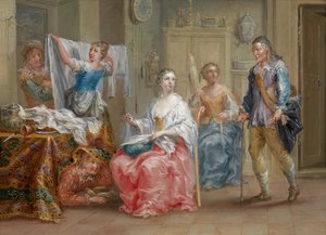 Le couple dérangé - Johann Georg Platzer